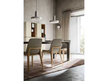 CIRCE - Upholstered wooden chair by Santalucia Mobili - view 3